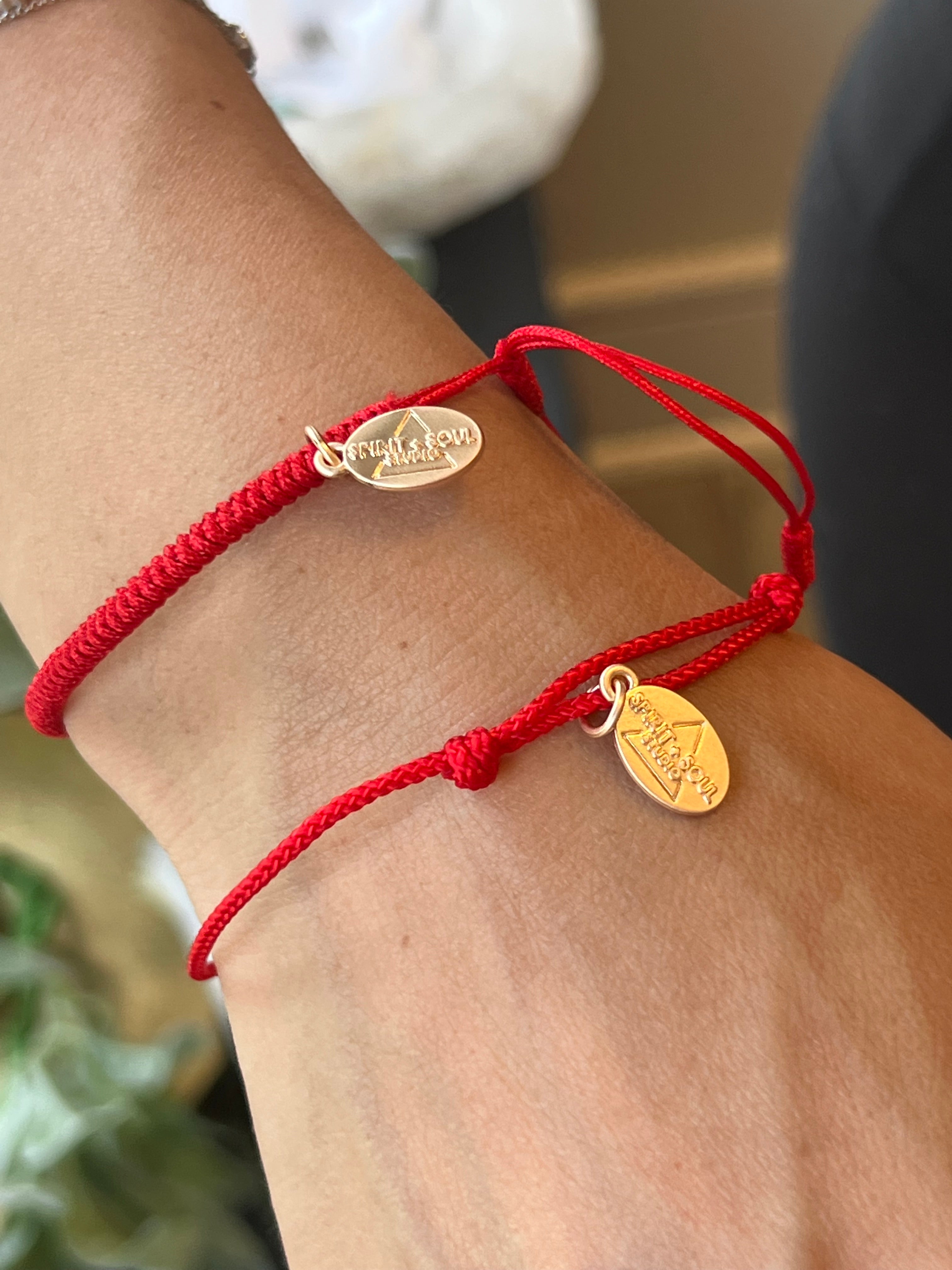 Spirit + Soul Red Thread Bracelet - Mary Magdalene, Love, Protection,