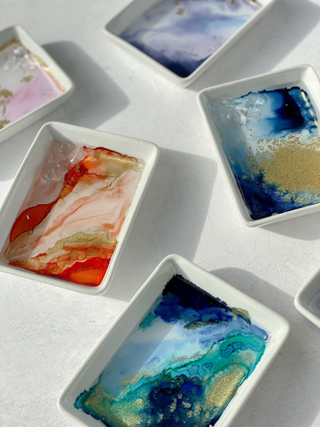 Geode dishes and houseware items at Spirit + Soul Studio