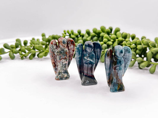 Ocean Jasper Angel Carvings- Positivity, Anti-Anxiety, Fertility, Inner Power