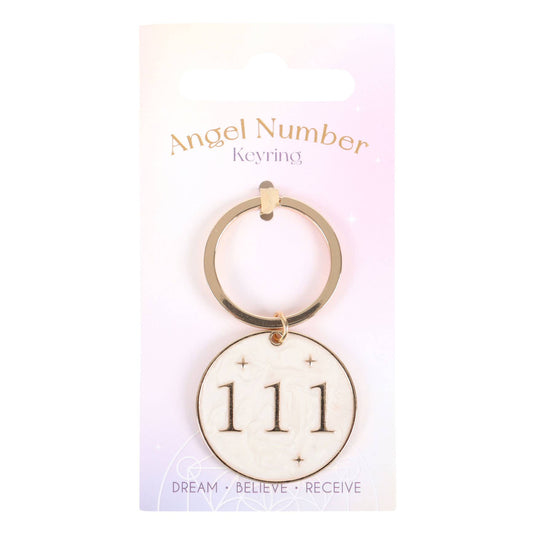 111 Angel Number Keychain
