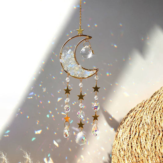 Crystal Moon Suncatcher