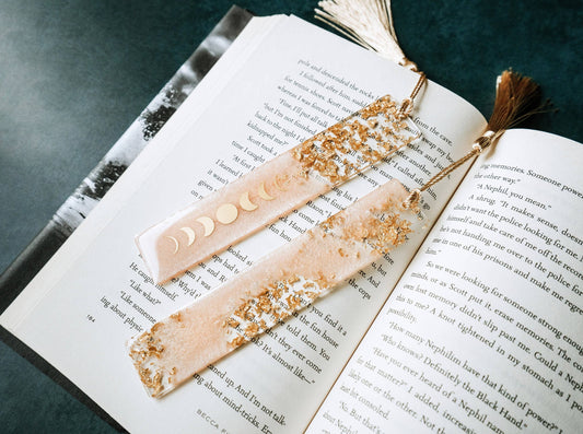 Peach Moon Phase Bookmark