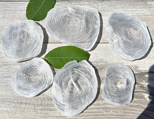 Fingerprint Selenite- Cleansing, Clearing + Angelic Connection