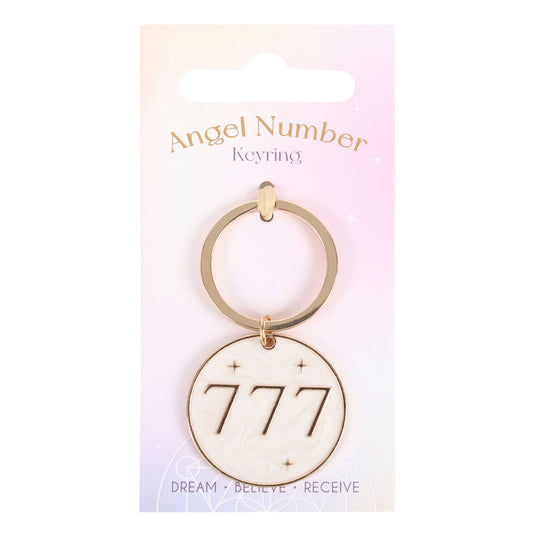 777 Angel Number Keychain