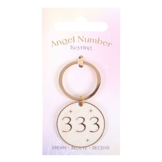 333 Angel Number Keychain