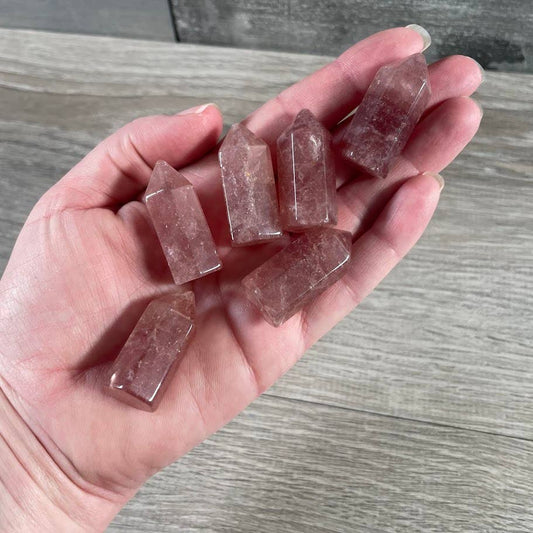 Strawberry Quartz Mini Towers- Universal Love, Confidence, Life Purpose, Peace, Divine Connections