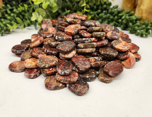 Leopard Skin Jasper Mini Flats- Higher Connection, Grounding, Integration