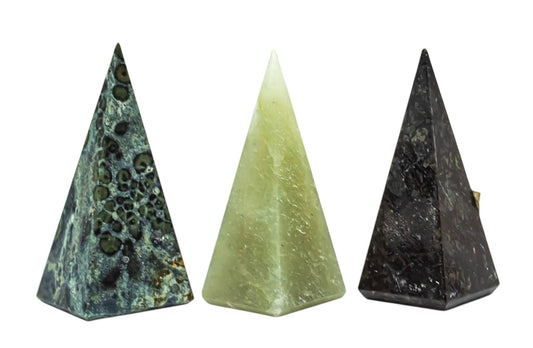 Tall Green Aventurine Pyramids- Confidence, Growth, Motivation, Abundance, Heart Chakra
