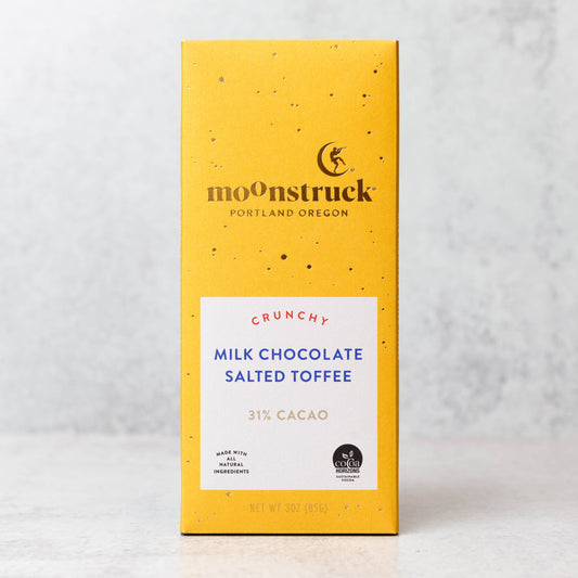 Crunchy Milk Salted Toffee Bar- Balance, Comfort + Indulgence