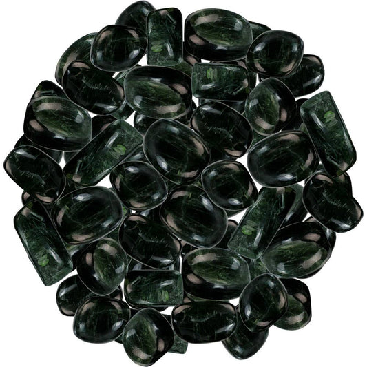 Green Kyanite Tumbled Pocket Stones- Alignment, Compassion, Communication, Heart Healing