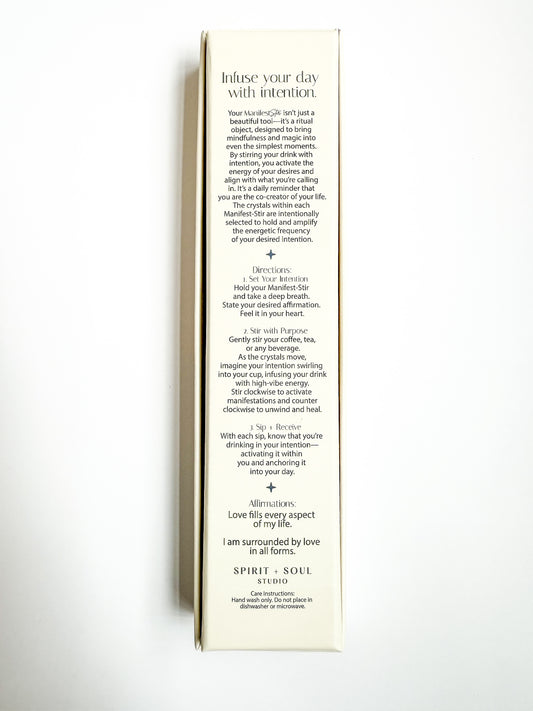 The Calm Manifest Stir by Spirit + Soul Studio