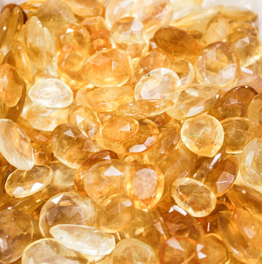 Facted Citrine Pocket Stones- Abundance, Wealth, Prosperity, Personal Power