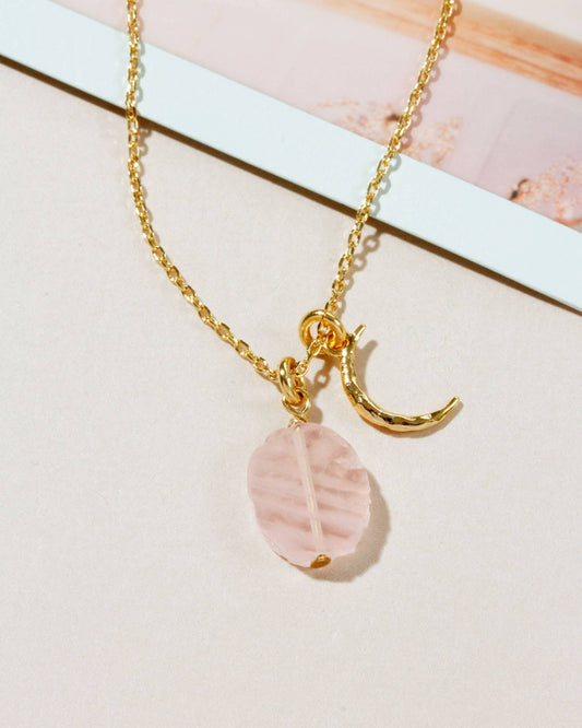 Rose Quartz Celestial Necklace