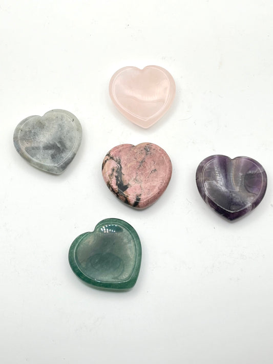 Assorted Heart Carved Worry Stone