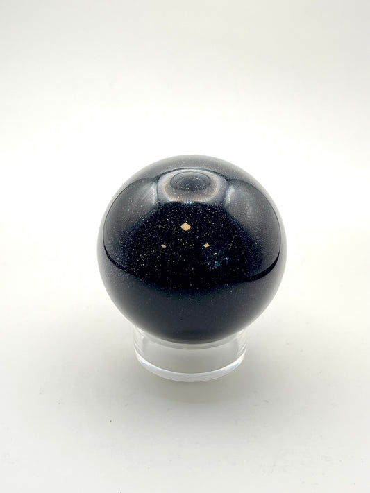 Blue Sandstone Sphere- Uplifting, Intuition Boosting, Confidence, Motivation, Inner Wisdom