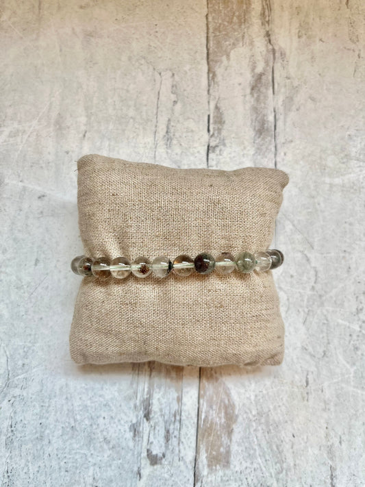 Garden Quartz Crystal Healing Bracelet- Dream Stone, Peace, Dream Recall, Astral Projection, Shadow Work