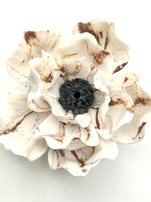 Ceramic Floral Peony Incense Holder