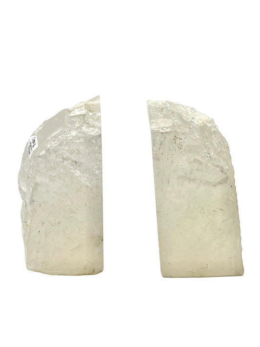 Clear Quartz Bookend Set- Amplifies Energy, Raises Vibration + Mental Clarity