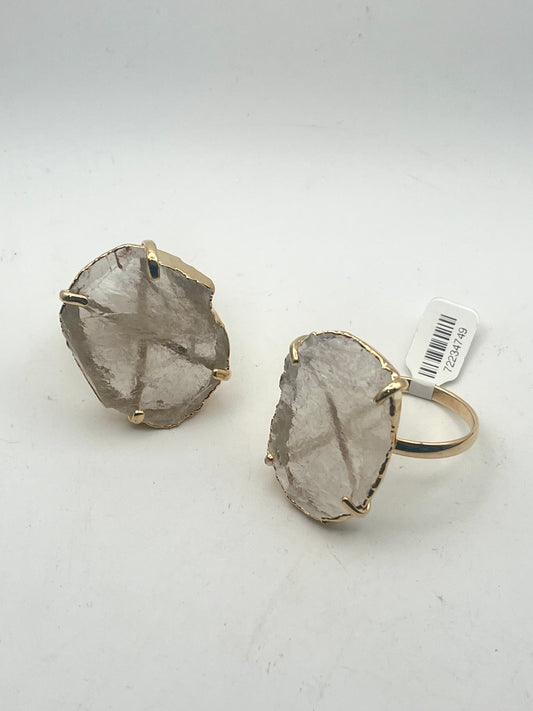 Crystal Manifestation Holder (Citrine + Clear Quartz)