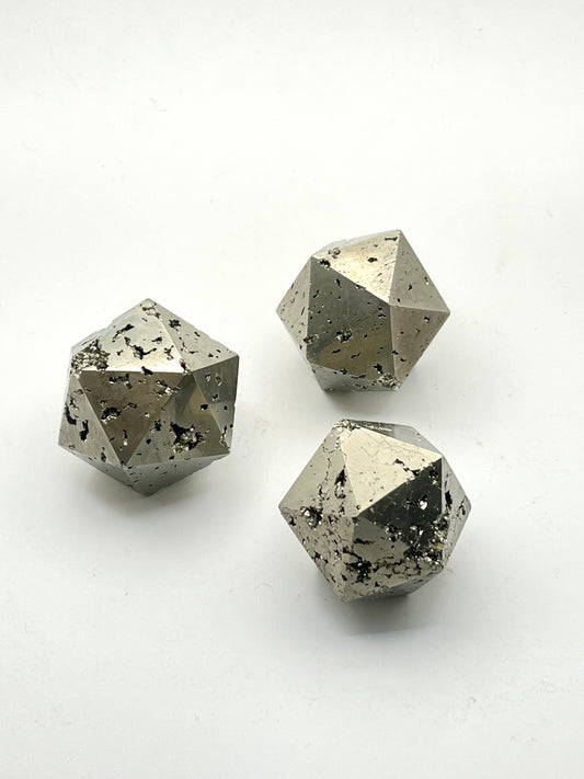 Druzy Pyrite Icosahedrons- Abundance, Manifesting, Grounding, Leadership