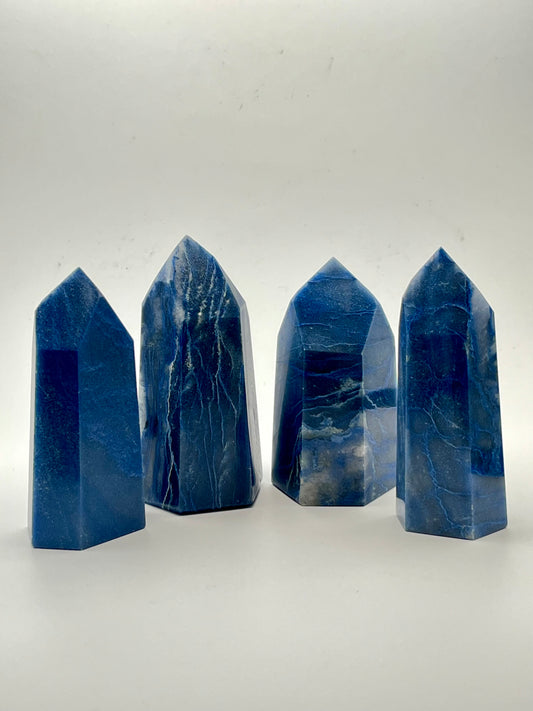 Dumortierite Towers- Clarity, Discipline, Stress Relief, Intuition Boosting