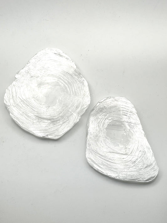 Fingerprint Selenite- Cleansing, Clearing + Angelic Connection