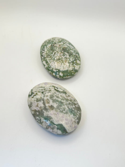 Peace Jade Palm Stones- Inner Peace, Stress Relief, Patience, Relationships