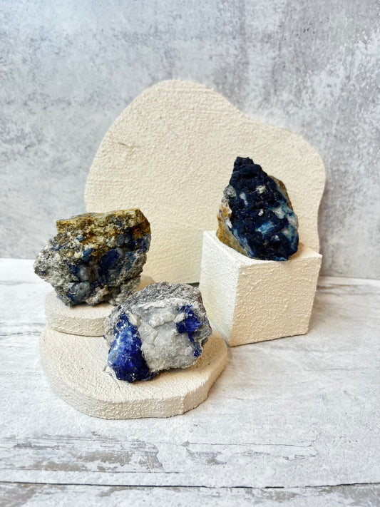 Rare Raw Afghanite with Lazurite Inclusions- Enhances Intuition, Clairty, Inner Truth, Higher Consciousness