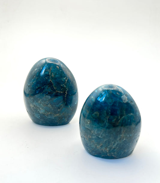 Blue Apatite Freeforms- Personal Growth, Sacred Purpose, Past Life Work, Intellect, Intuition
