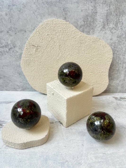 Dragon's Blood Jasper Spheres- Protection, Inner Strength, Focus, Resilience, Creativity, Love
