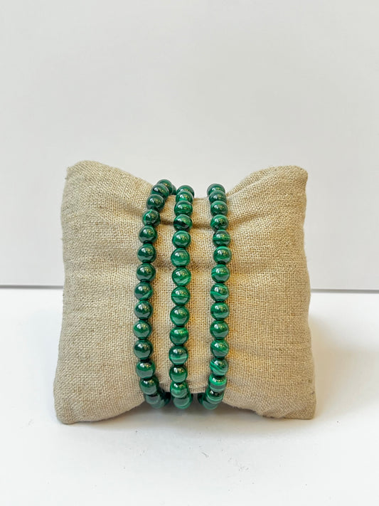 High Quality Malachite Crystal Bracelets- Heart Chakra Healing, Fertility, Manifesting Abundance