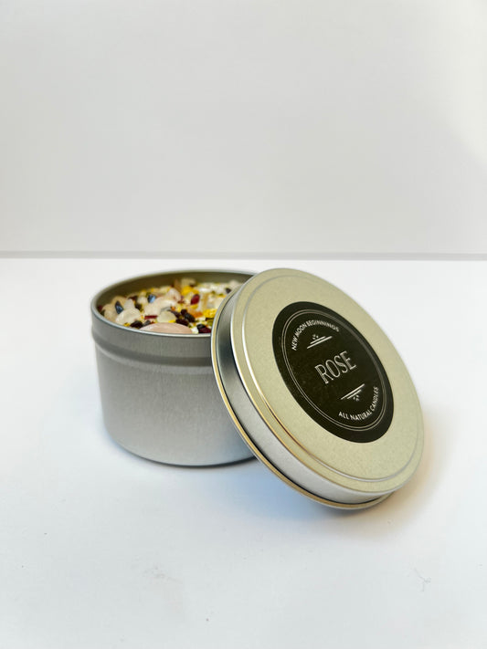 Rose Candle (8 oz. Tin)