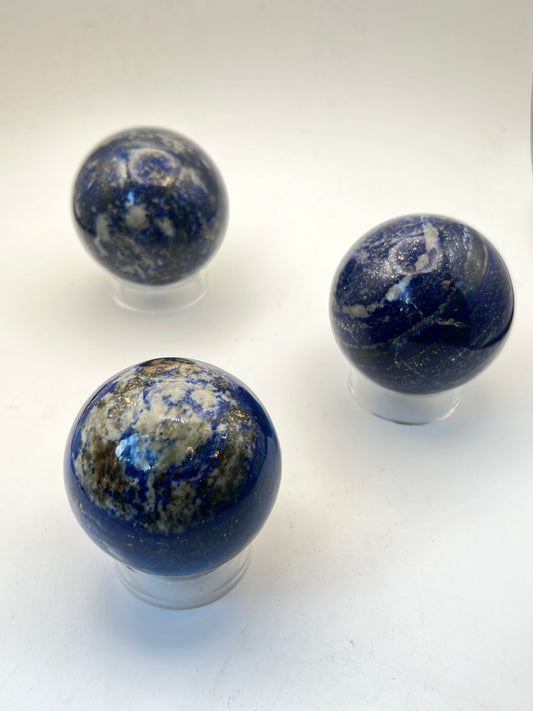 High Quality Lapis Lazuli Spheres- Ancient Wisdom, Confidence, Letting Go of Self-Doubt