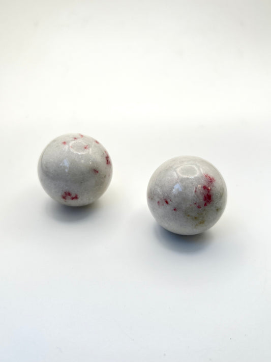 Cinnabar Spheres- Vitality, Transformation, Protection, Personal Growth, Creativity