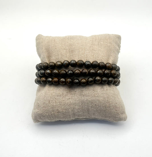 Bronzite Crystal Bracelet- Clarity, Certainty, Authenticity, Strength, Courage