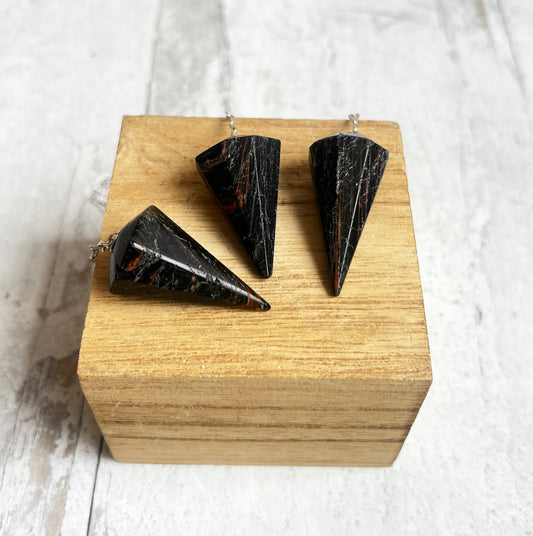 Black Tourmaline Pendulums- Energetic Protection, Clearing + Grounding