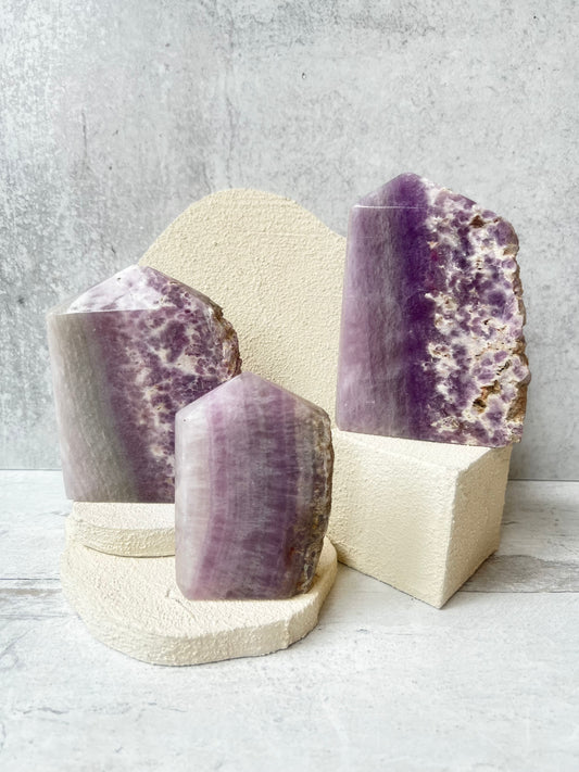 Lavender Fluorite Slabs- Creativity, Soothing, Focus, Emotional Balance