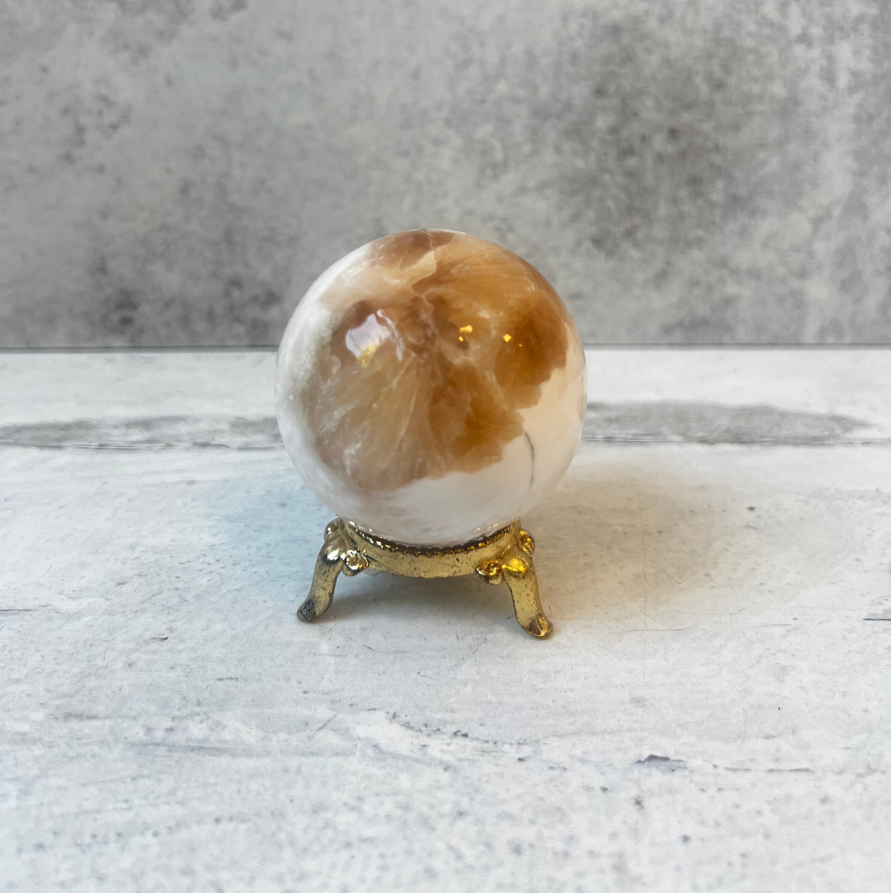 Scolecite with Stilbite Inclusions Spheres- Angelic Connection, Peace ...