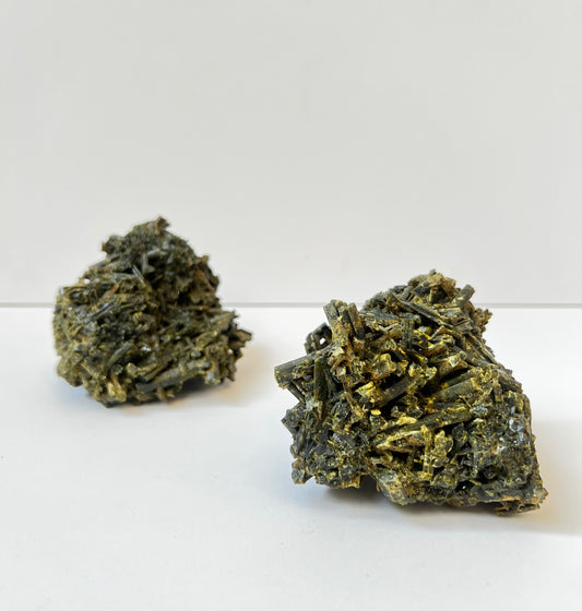 Raw Green Tourmaline Clusters- Heart Healing, Renewal, Love, Abundance