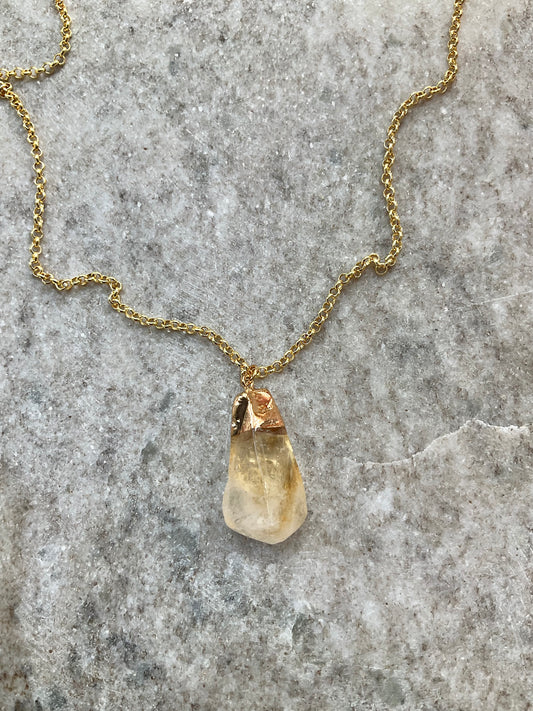 Vitamin C Necklace (Citrine)- Abundance, Wealth, Prosperity, Personal Power
