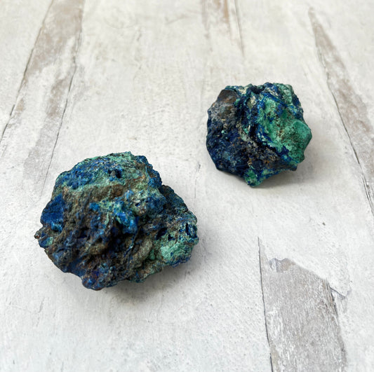 Raw Azurite Chrysocolla- Personal Growth, Throat Chakra, Removing Blocks, Serenity