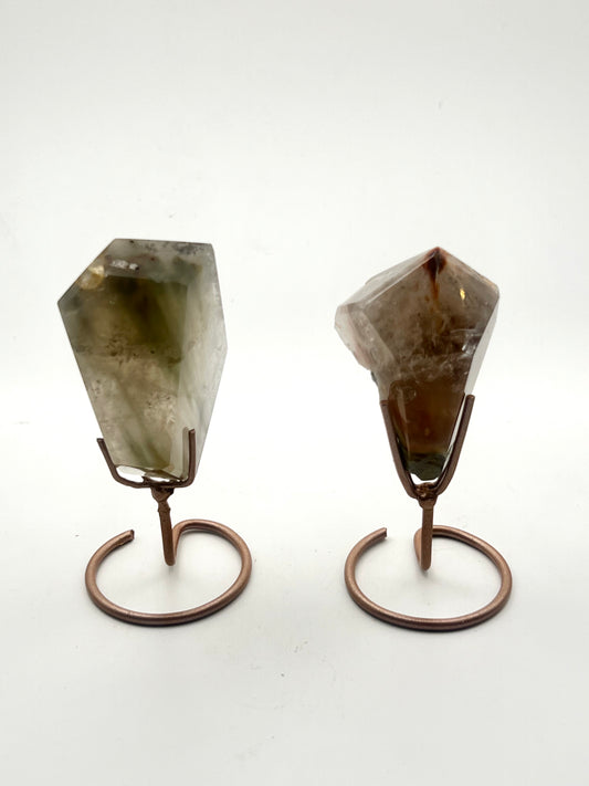 Rare Amphibole Freeforms on Stand-  Grief Support, Renewal, Grounding, Strength, Letting Go, Protection