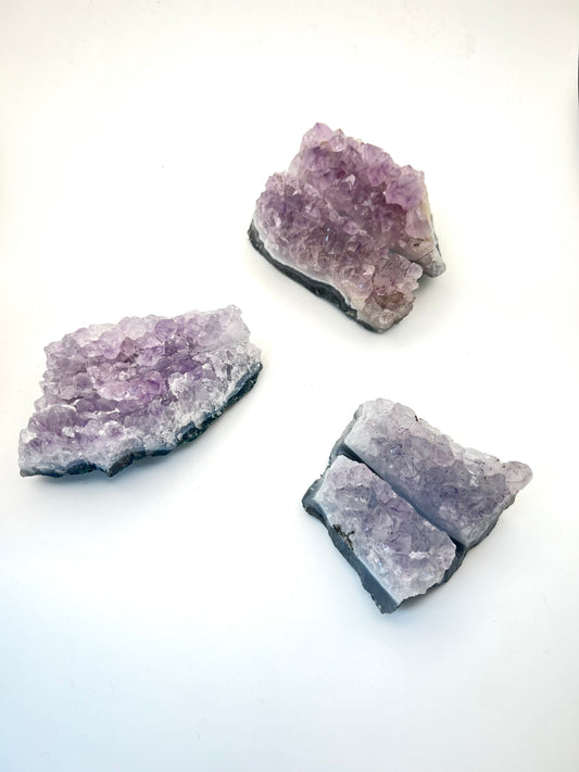 Crystal Business Card Holders (Amethyst + Clear Quartz Clusters)