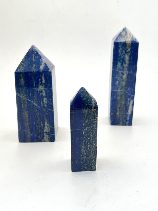 High Quality Lapis Lazuli Obelisk Towers- Intuition, Authentic Self, Clear Communication, Confidence