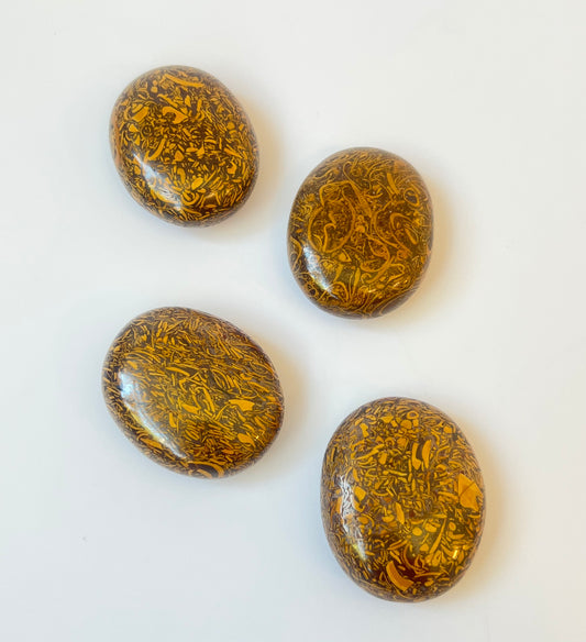 Calligraphy Stone Palm Stones- Creativity, Joy, Writing, Optimism