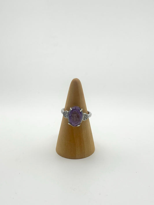 Charoite Rings (Stainless Steel)- Transformation, Transmutation, Strength, Creativity, Self-Esteem