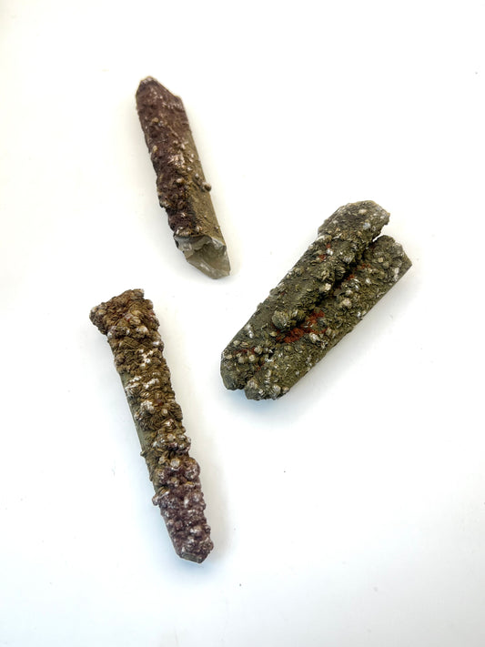 Green Lithium Quartz Points- Compassion, Heart Healing, Emotional Support, Grounding