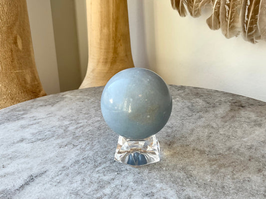 Angelite Sphere- Divine Connection, Forgiveness, Anger Reducer
