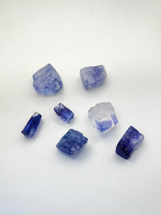 Blue Halite Chunks- Clarity, Purification, Deep Inner Peace, Third Eye Opening