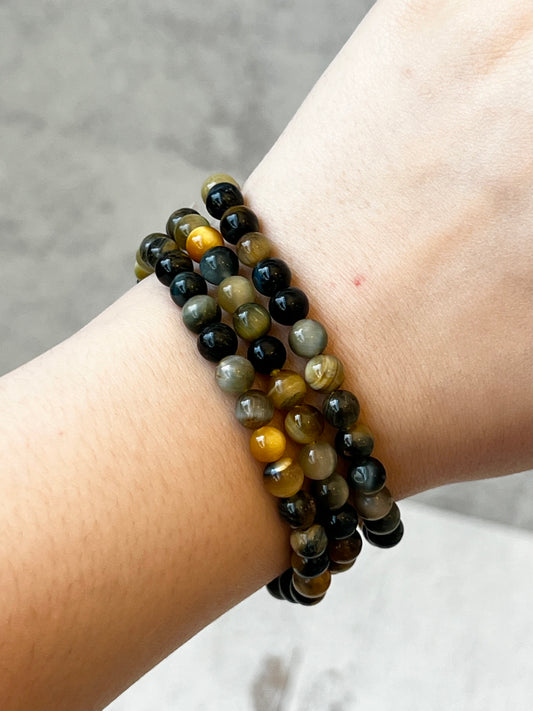 Dream Tiger Eye Bracelet- Courage, Clarity, Personal Power, Alignment, Confidence, Success